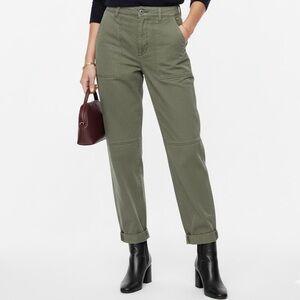 Old Navy Olive Green Utility Pants Women’s S – Adjustable Waist, 98% Cotton